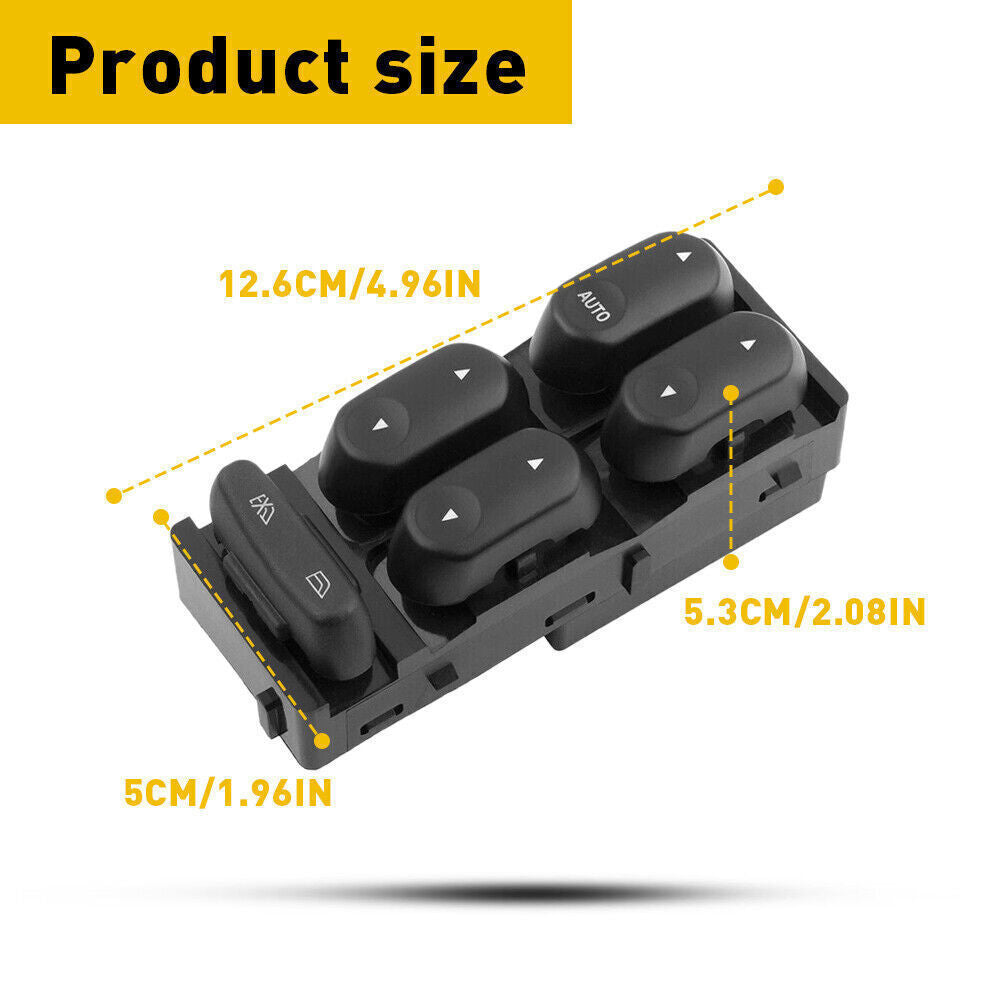 FOR 02-07 for Ford F250 F350 F450 F550Super Duty Crew Cab Master Power Window Switch