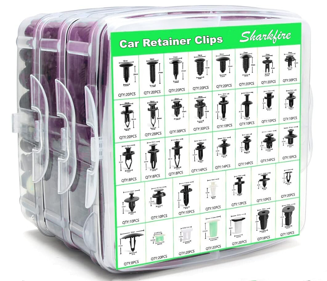 Car fastener clips, car body clip kits, car door panel trim