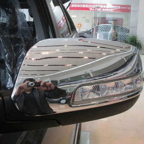 for Kia Sorento 2013-2015 Chrome Exterior Side Rearview Mirror Caps Cover Trim
