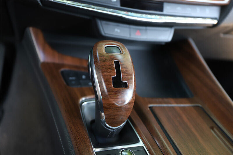 for Cadillac CT5 2020-24 Matte Wood Grain Console Gear Shift Knob Cover Trim 1P