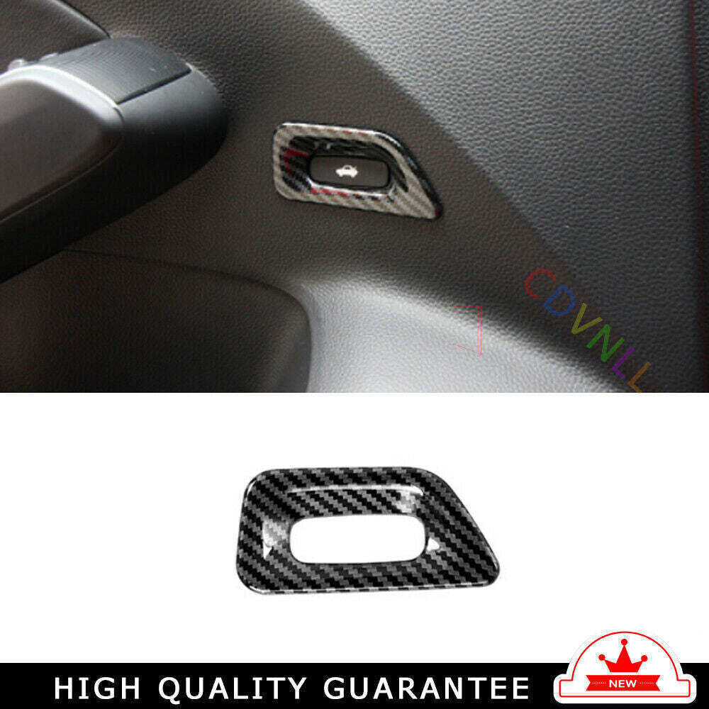 Back Door Tailgate Switch Cover Trim for Honda for Civic 2022-2023 11th Carbon Fiber