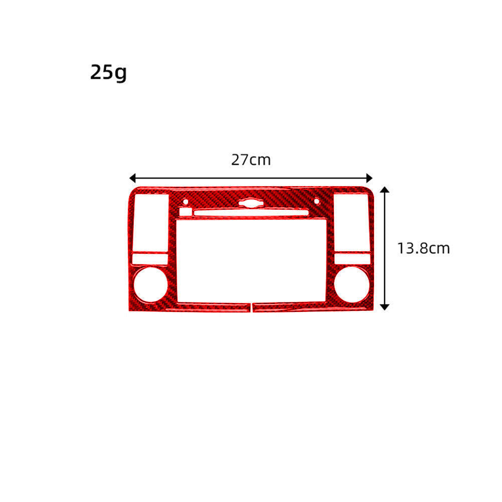 Red carbon fiber navigation bezel for Mercedes-Benz M-class 06-11 type A