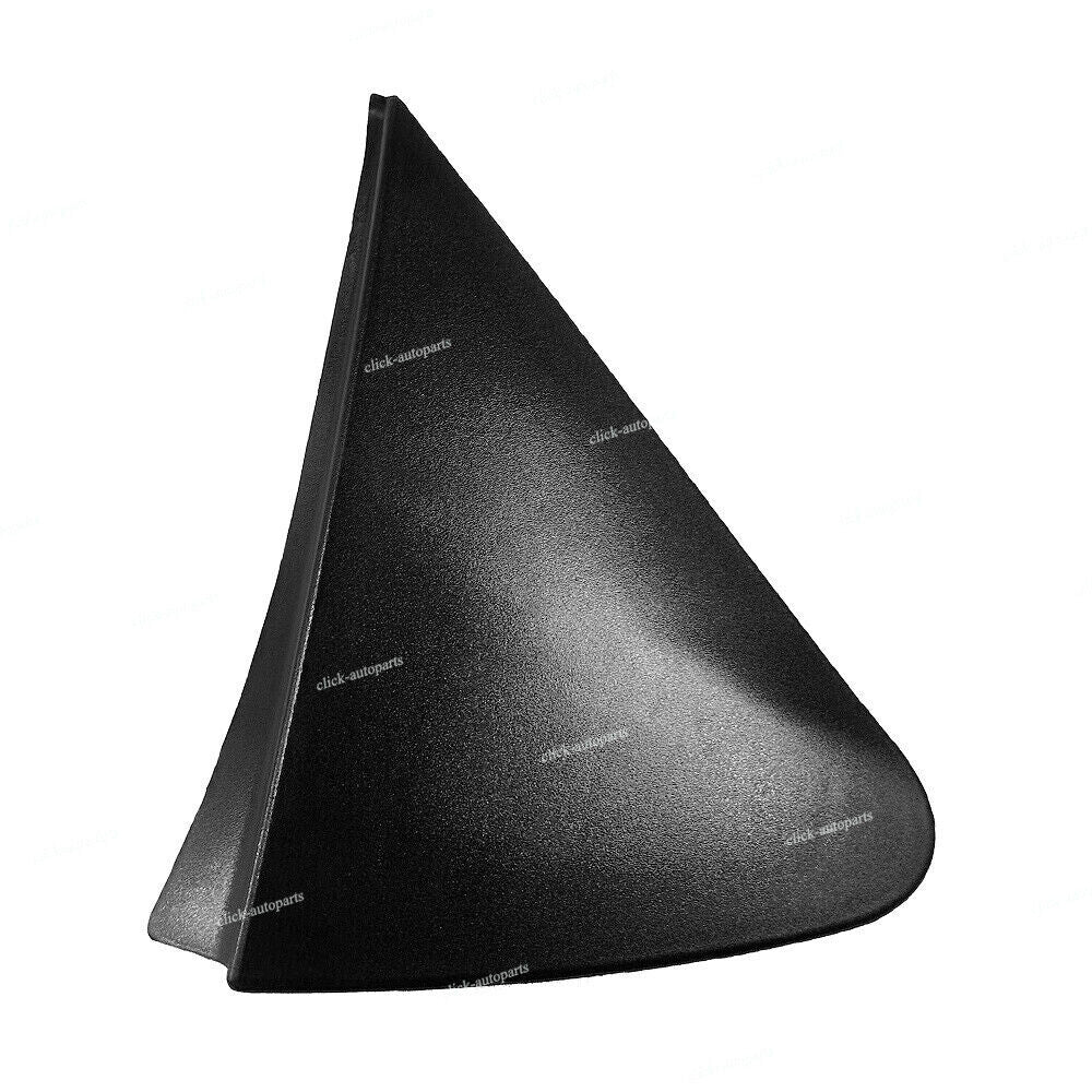 Black Fits for Toyota Yaris Hatchback Front Mirror Right Corner Triangle Trim Fender