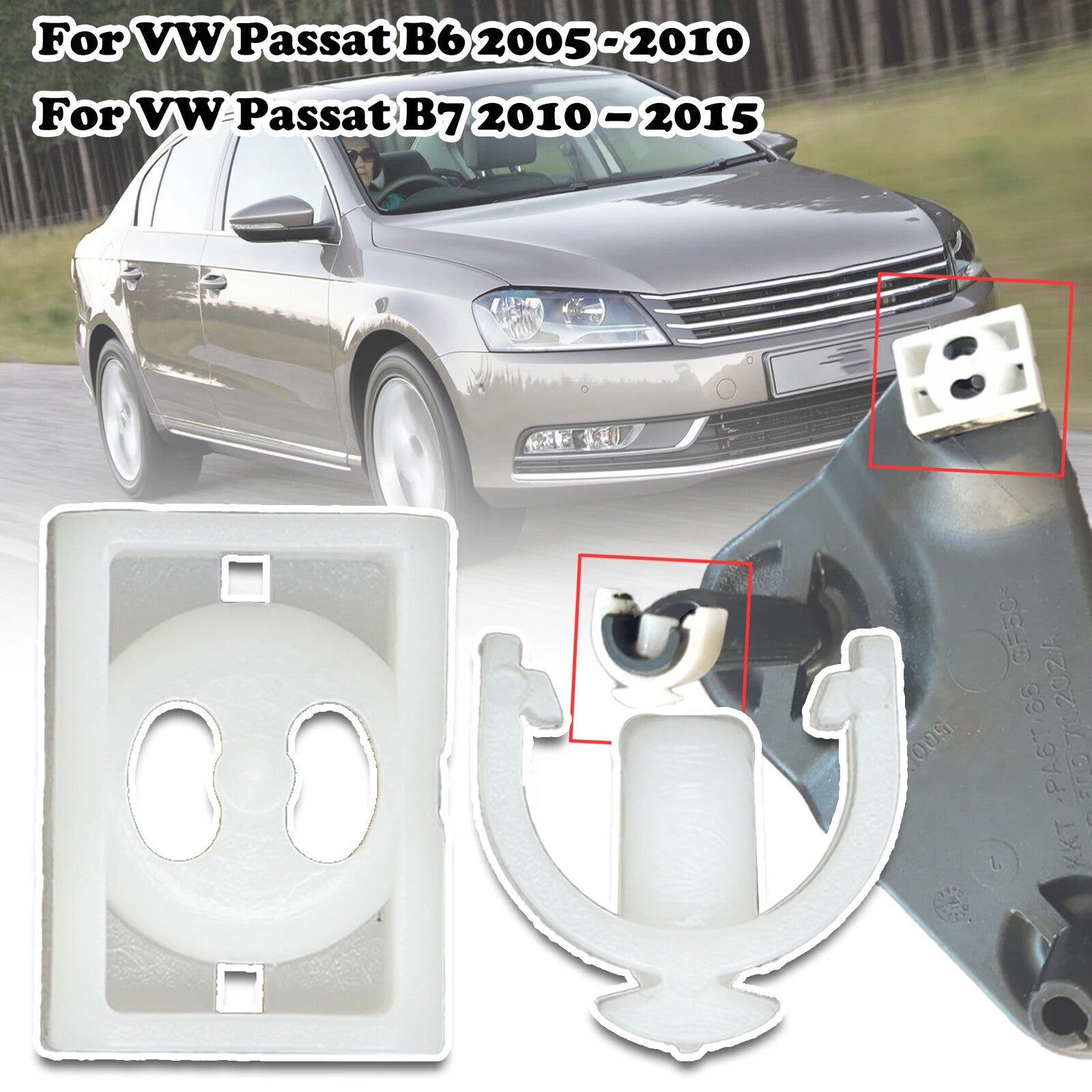 for VW for Passat B6 B7 Gear Selector Sliding Shoe Relay lever Securing Clip 2005-15