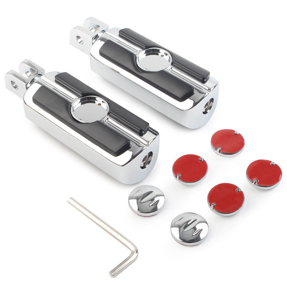 Front Foot Pegs Footrests Footpegs Pedals for Honda CBR 600 F5 2000-2008 Chrome