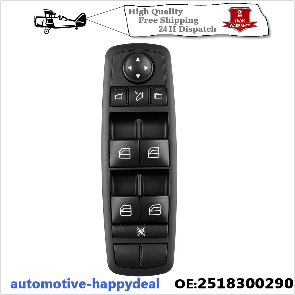 Front Power Window Switch 2518300290 A2518300290 for Mercedes Benz ML GL R W164