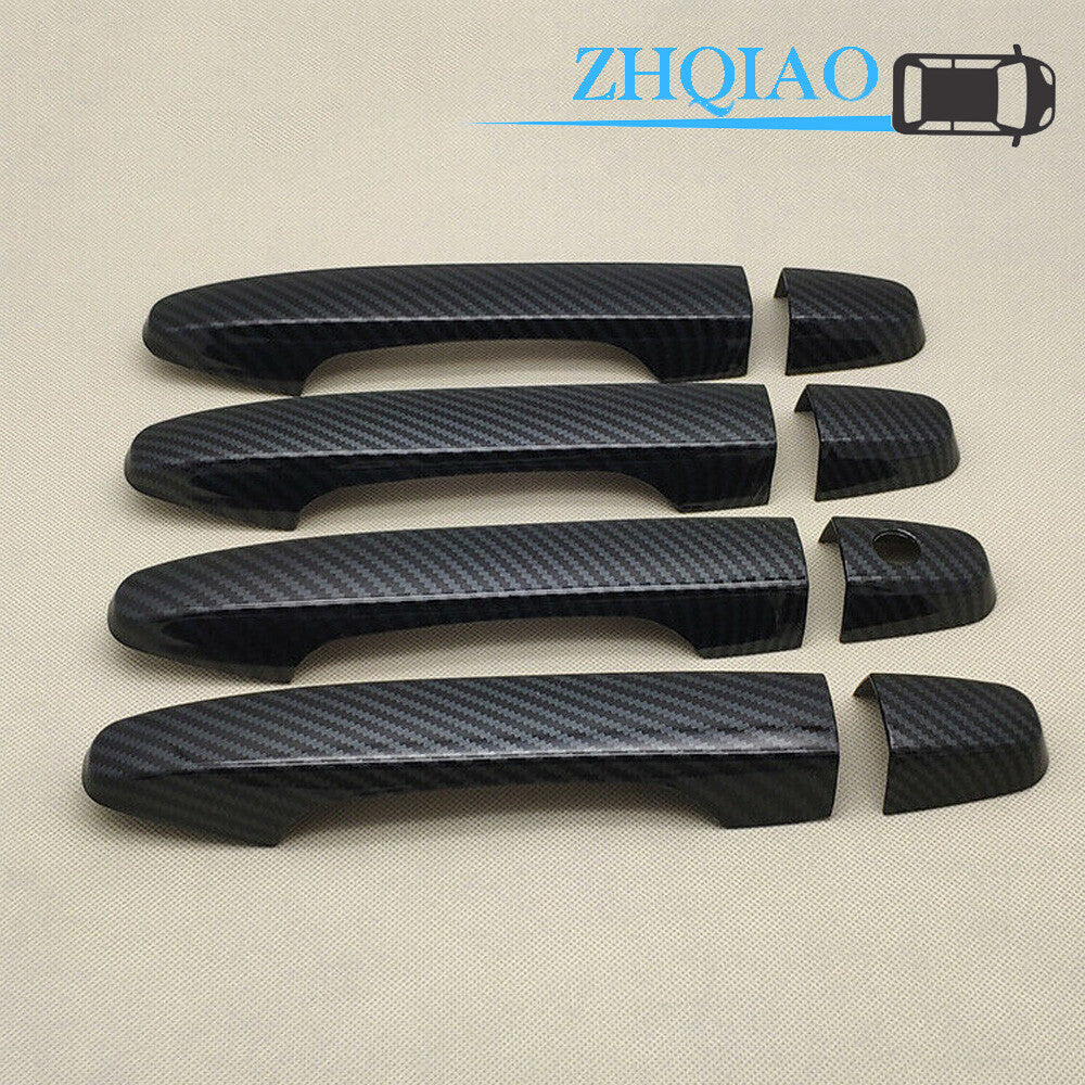 Carbon Fiber Side Door Handle Covers Trim Fit for Honda CRV 12-16
