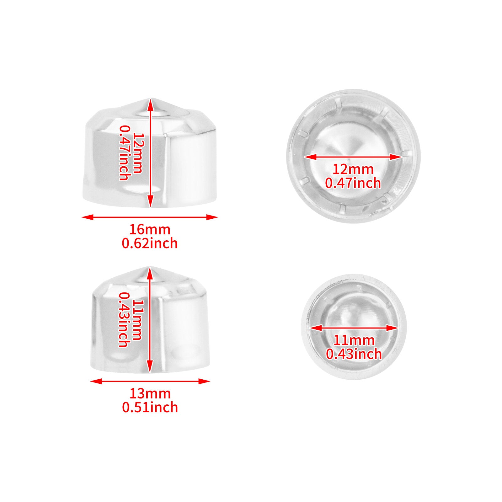 Chrome Engine Topper Bolt Cover Caps for Harley Touring Road Electra Glide 99-16