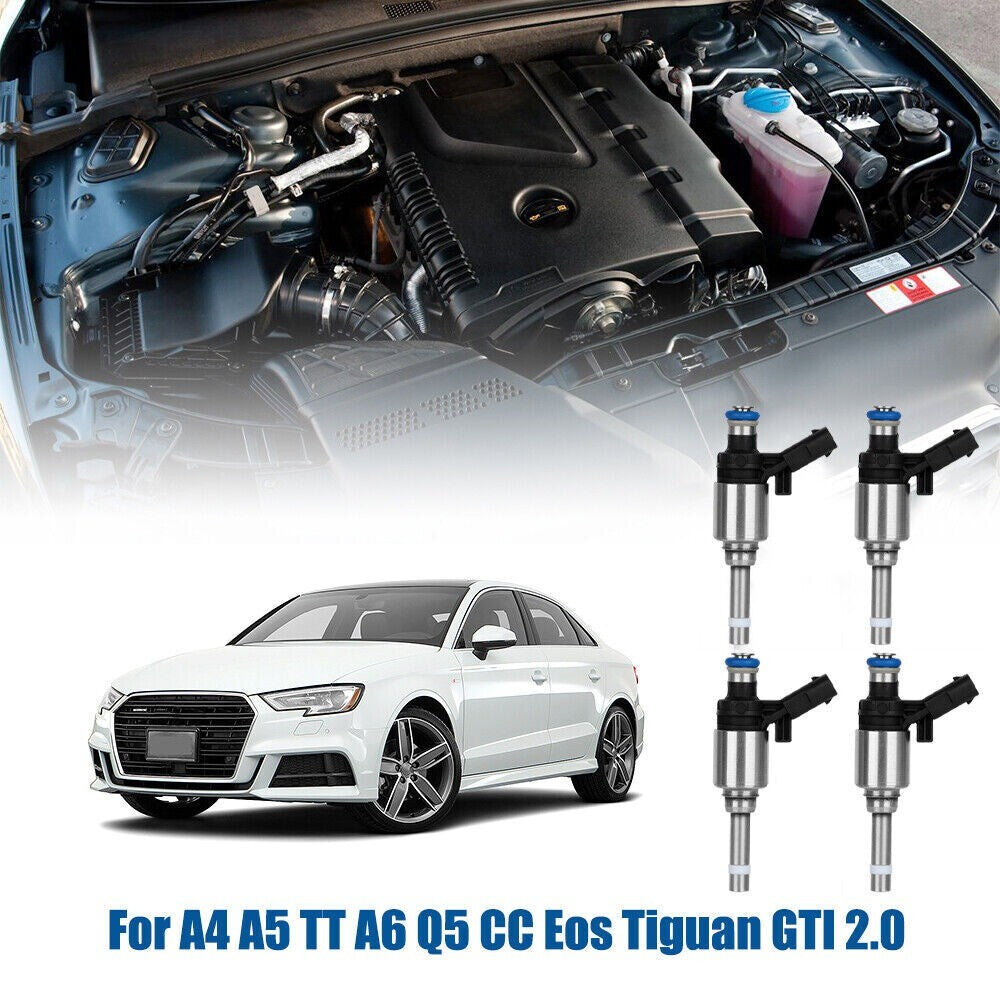4Pcs Fuel Injectors 06H906036G for VW for Passat for Jetta GTI CC for Audi A3 for A4 for A5 Q5 09-17