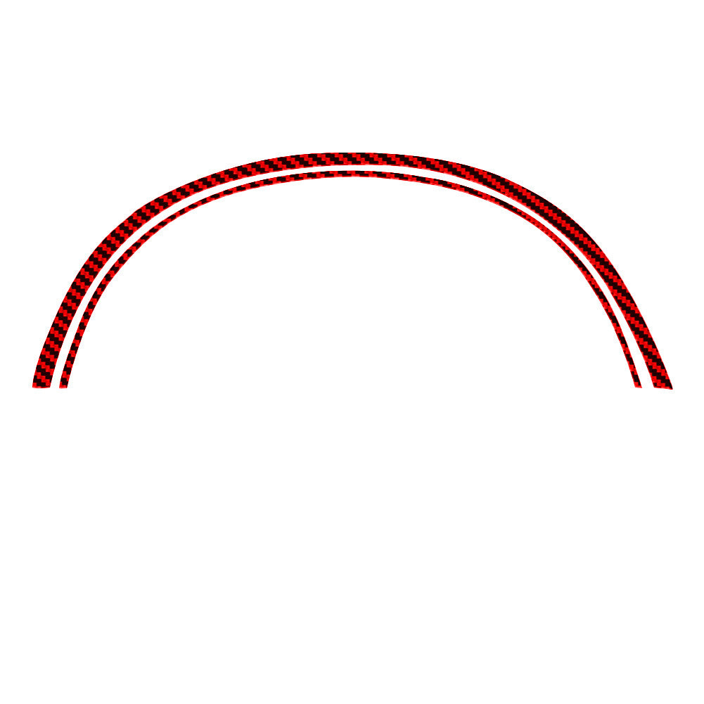 2X Red Carbon Fiber Speedometer Strip Cover Trim for Mazda CX-9 2010-2015