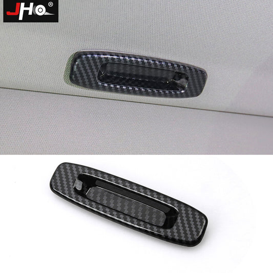 Carbon Fiber Sunroof Handle Dome Cover Trim Black for Toyota Tundra 2014-2021