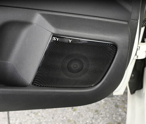 4X for Nissan Sentra Sylphy 2020-2022 Black Interior Door Speaker Cover Trim
