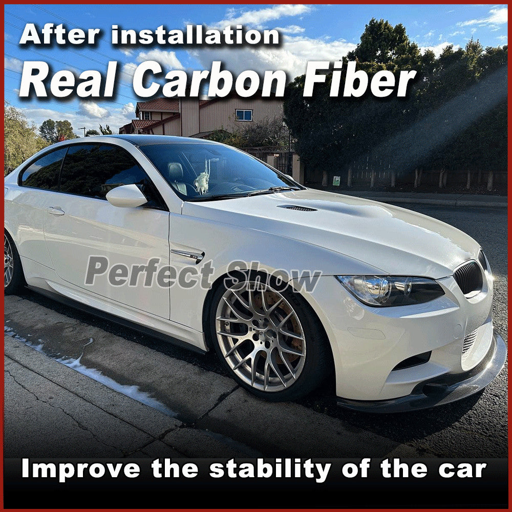 Fit for BMW E92 E93 M3 08-13 REAL CARBON Side Skirts Extension Splitter Spoiler