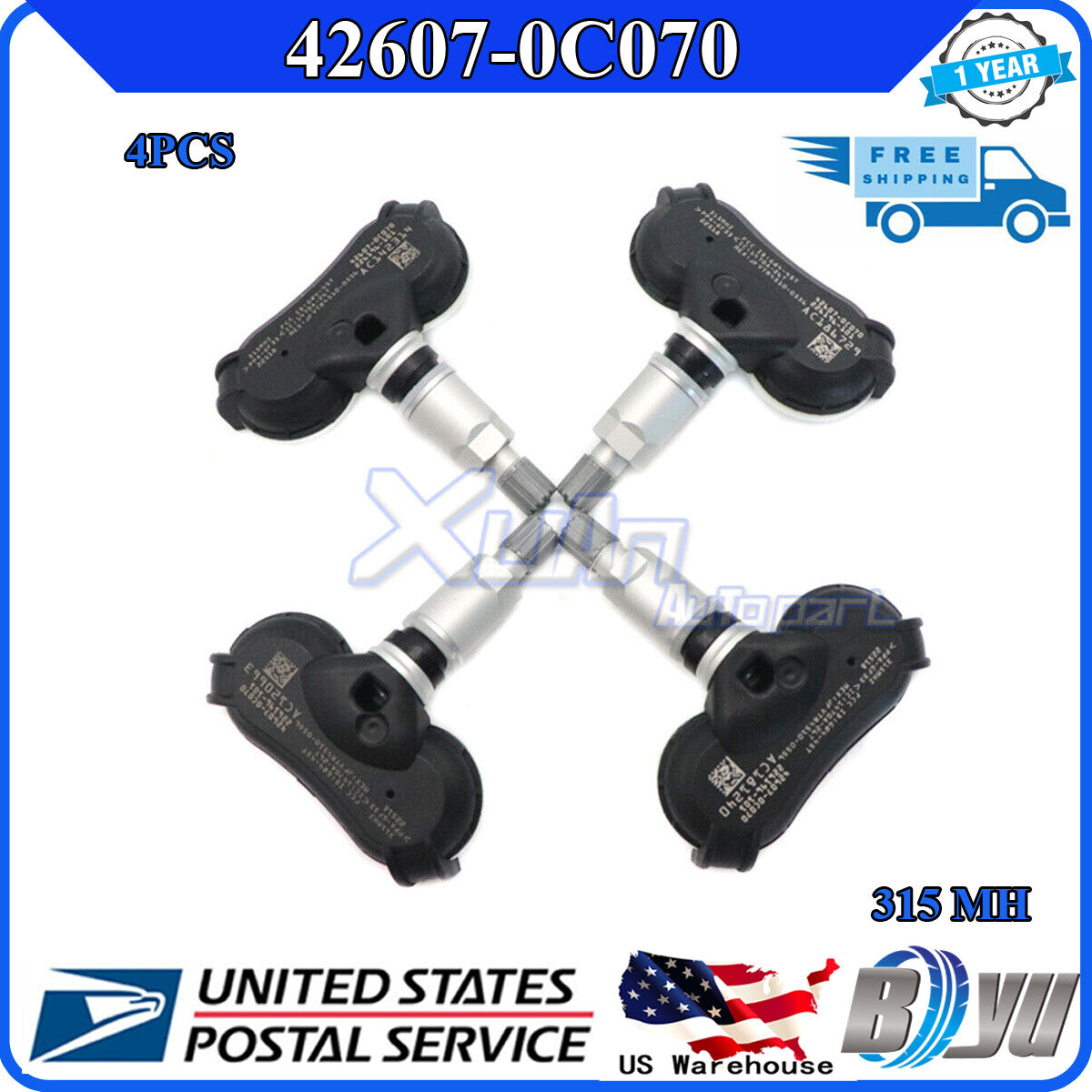 42607-0C070 Tire Pressure Monitoring Sensor for Toyota Sequoia for Sienna Tundra 4x