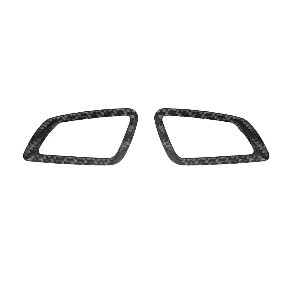 2Pcs Carbon Fiber Front Defogging Frame Cover Trim for KIA Cadenza 2014-2016