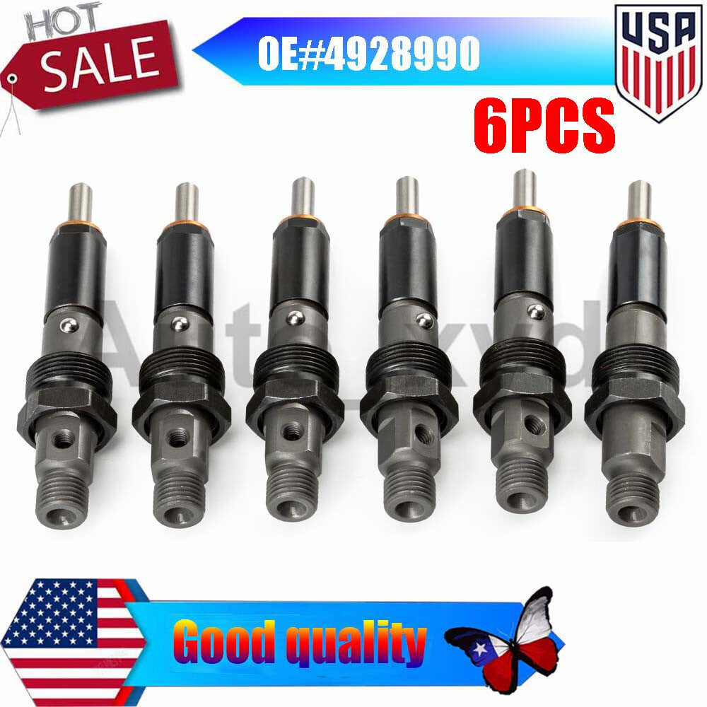 6x New Kit Diesel Injector 4928990 390KAL59P6 for 4BT Engine XYD