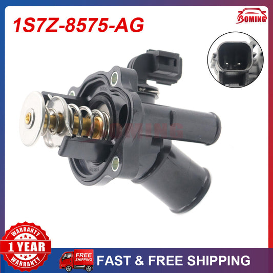 1S7Z-8575-AG Thermostat housing assembly cover suitable for Ford Focus Ranger 2.0L and 2.3L.