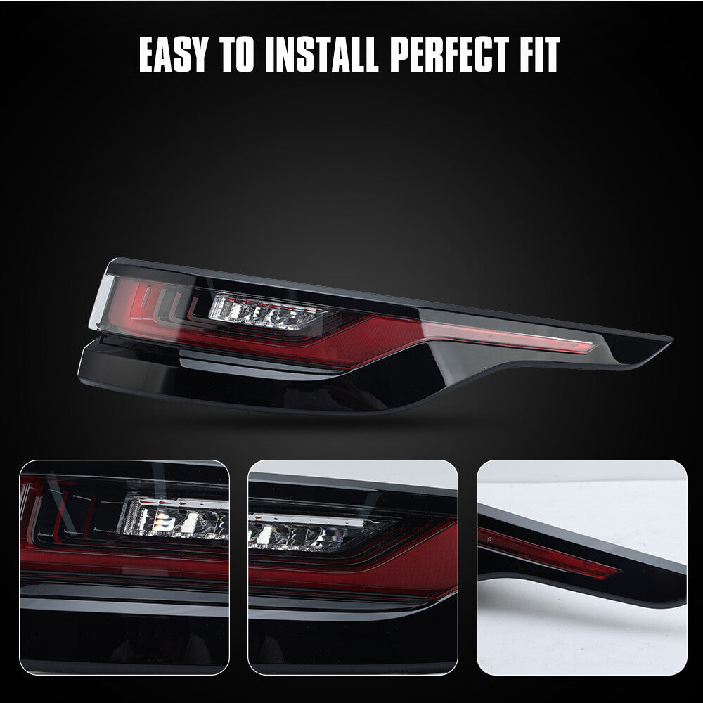Left+Right Side LED Tail Light for Range Rover Velar 2018-2023 Rear Brake Lamp