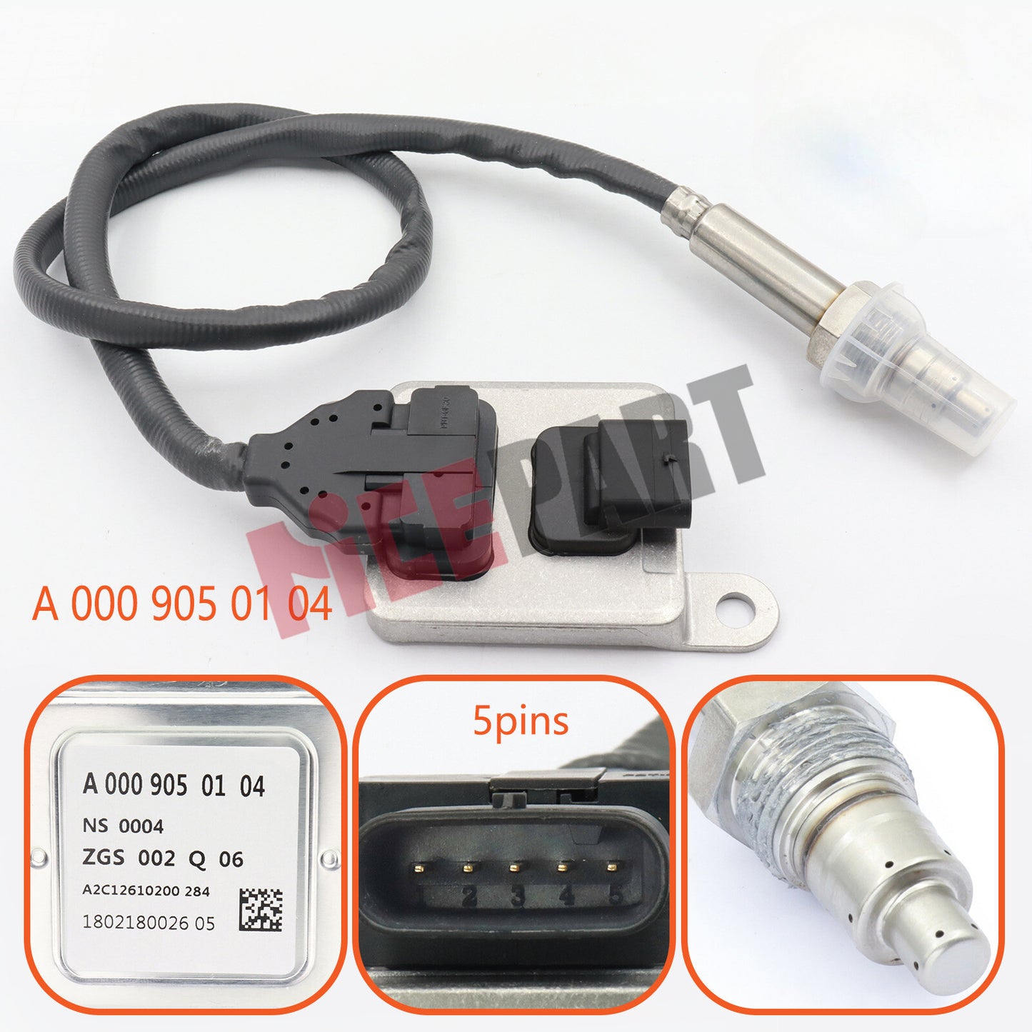The all-new A0009050104 NOx sensor is compatible with for Mercedes-Benz W213.