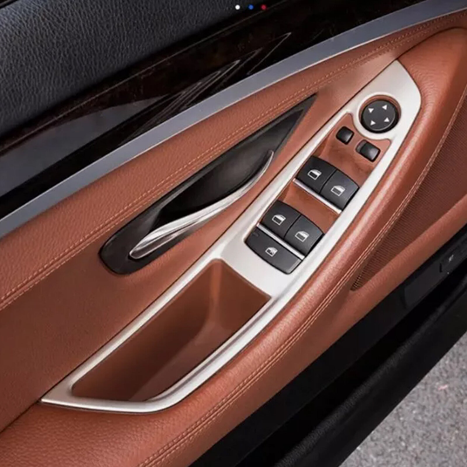 Accessoris interior window and door switch button cover trim for BMW 5 F10 F11