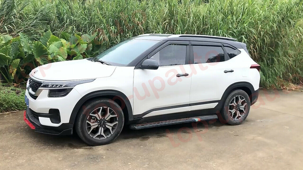 for Kia Seltos 2020-2023 black Window Visor Vent Shades Sun Rain Guard Deflector