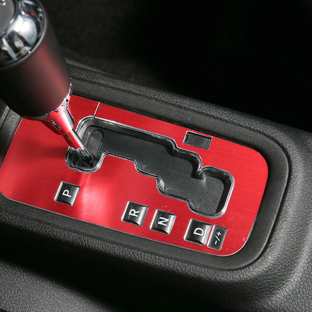 Gear Shift Panel Decoration Cover Trim for Jeep for Wrangler JK JKU 2011-2017 Red
