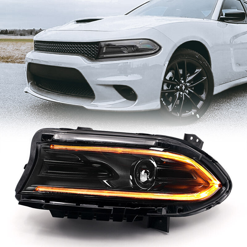 For 2022-2023 for Dodge Charger Halogen Projector Headlight Headlamp Driver Left LH