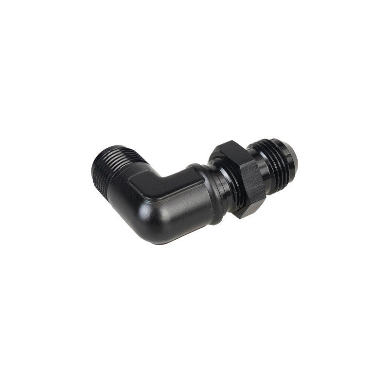 Aluminum 90Degree 10AN Male Flare Union Bulkhead Fuel Fitting Adapter AN10 W/Nut