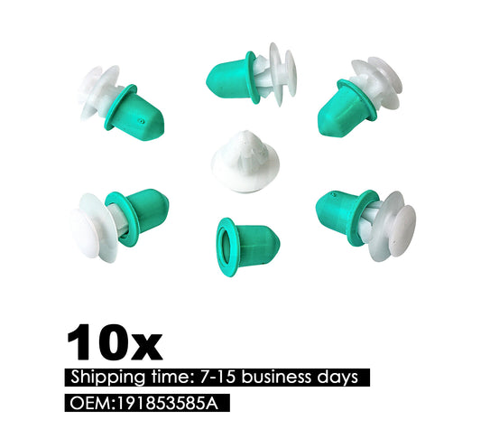 10X DOOR SIDE MOULDING CLIPS TRIM STRIP WHEEL ARCH RUBBING for VW for Golf for Passat