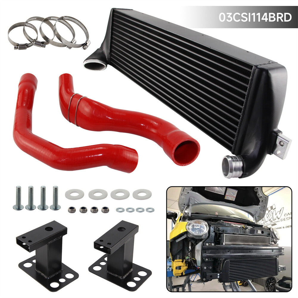 Competition Intercooler Kit for Fiat 500 for Abarth 1.4 Turbo 99 KW/135 PS 08+ Red