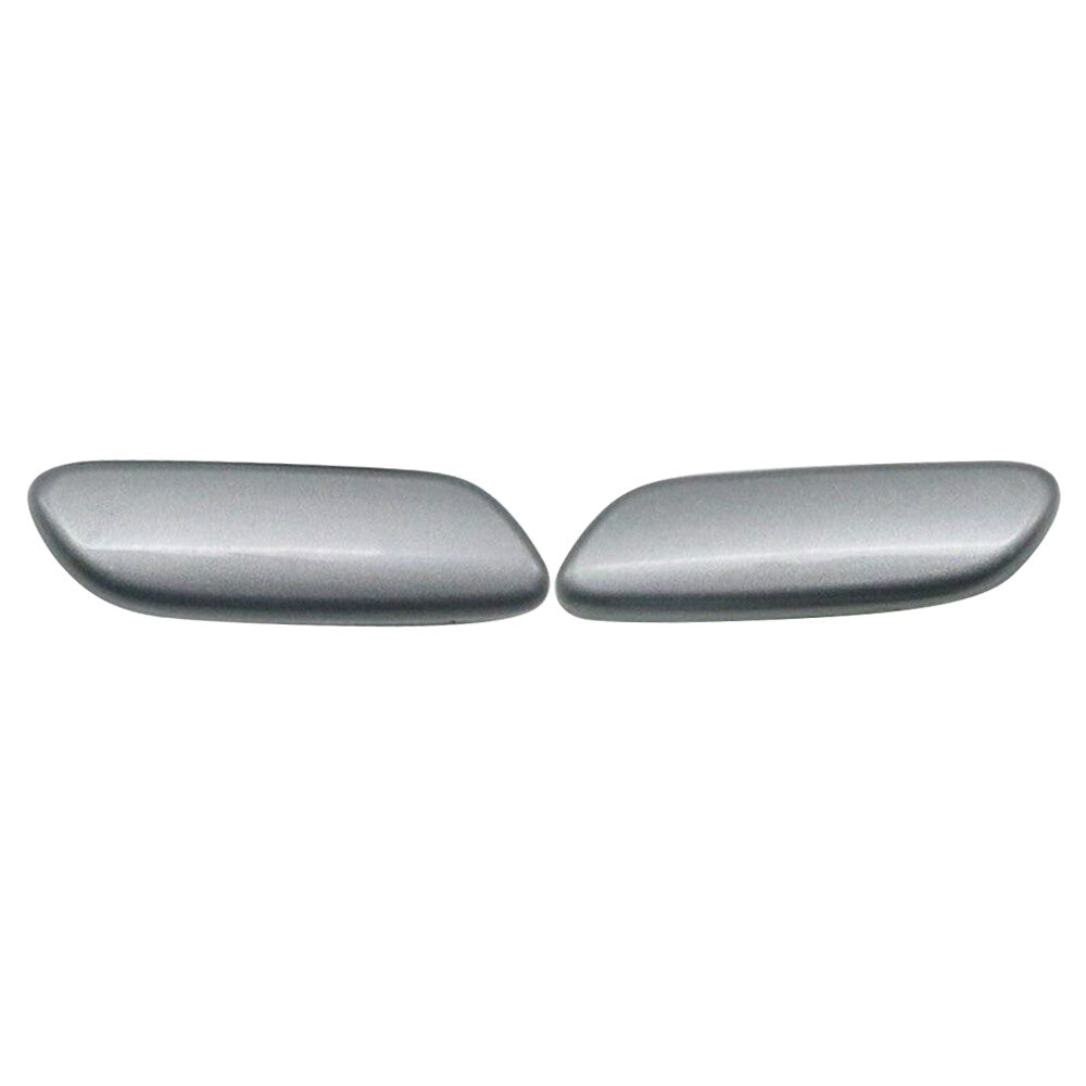 Pair For IS250 IS300 IS350 2006-2008 Front Headlight Washer Nozzle Cover Silver
