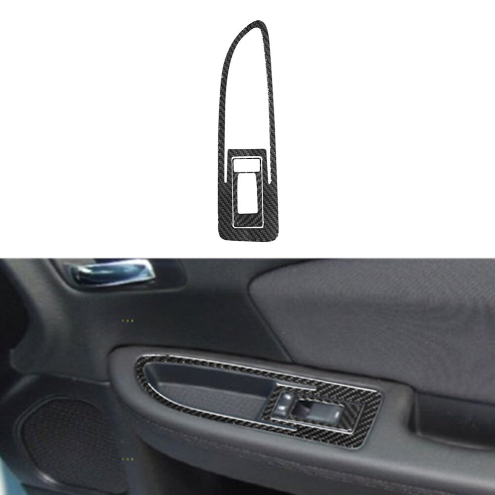 Carbon Fiber Passenger Door Control Panel Cover Trim for Chrysler 200 2011-2014