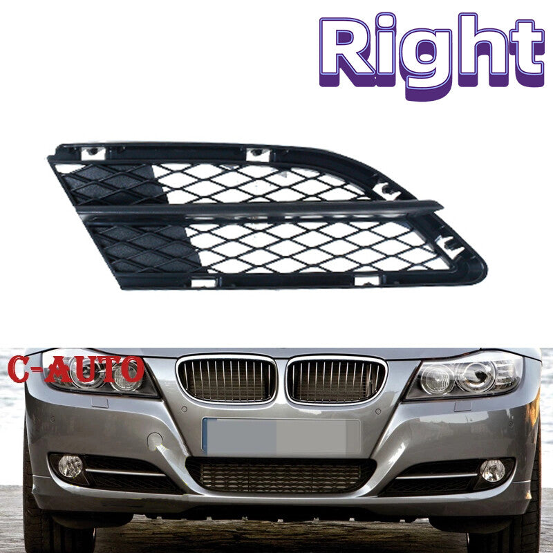 Right Front Bumper Fog Light Grille Mesh for BMW 335i 328i E90 E91 2008-2012