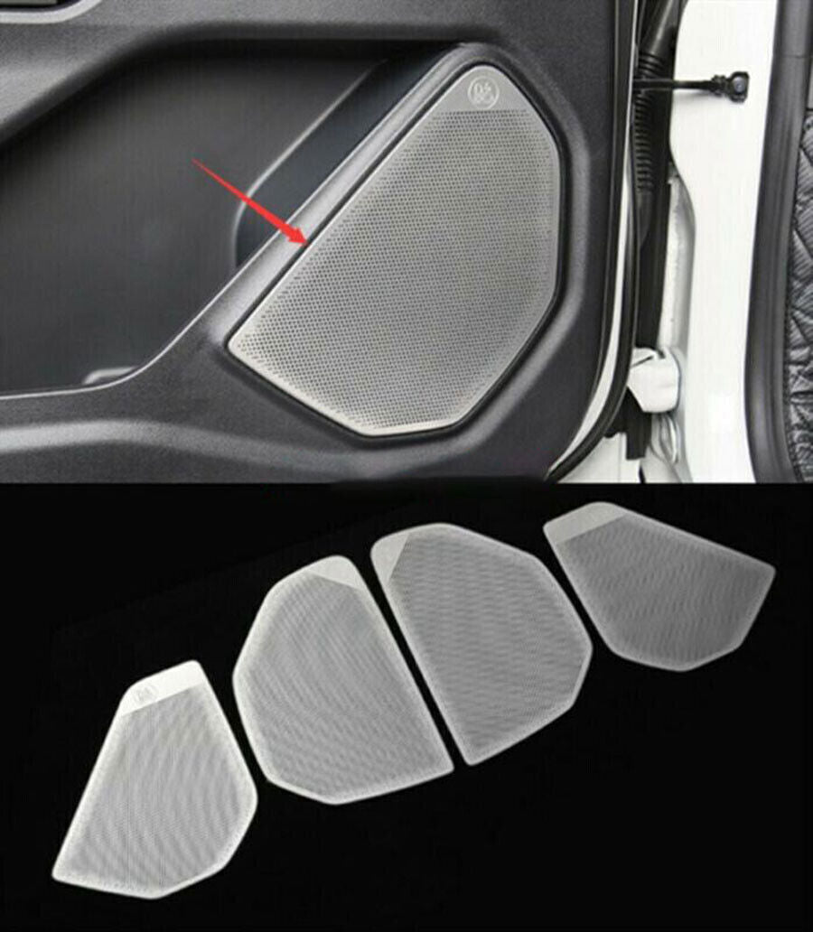 for Ford Explorer 20-2024 Cover Trim Inner Door Speaker Frame Silver Steel 4X