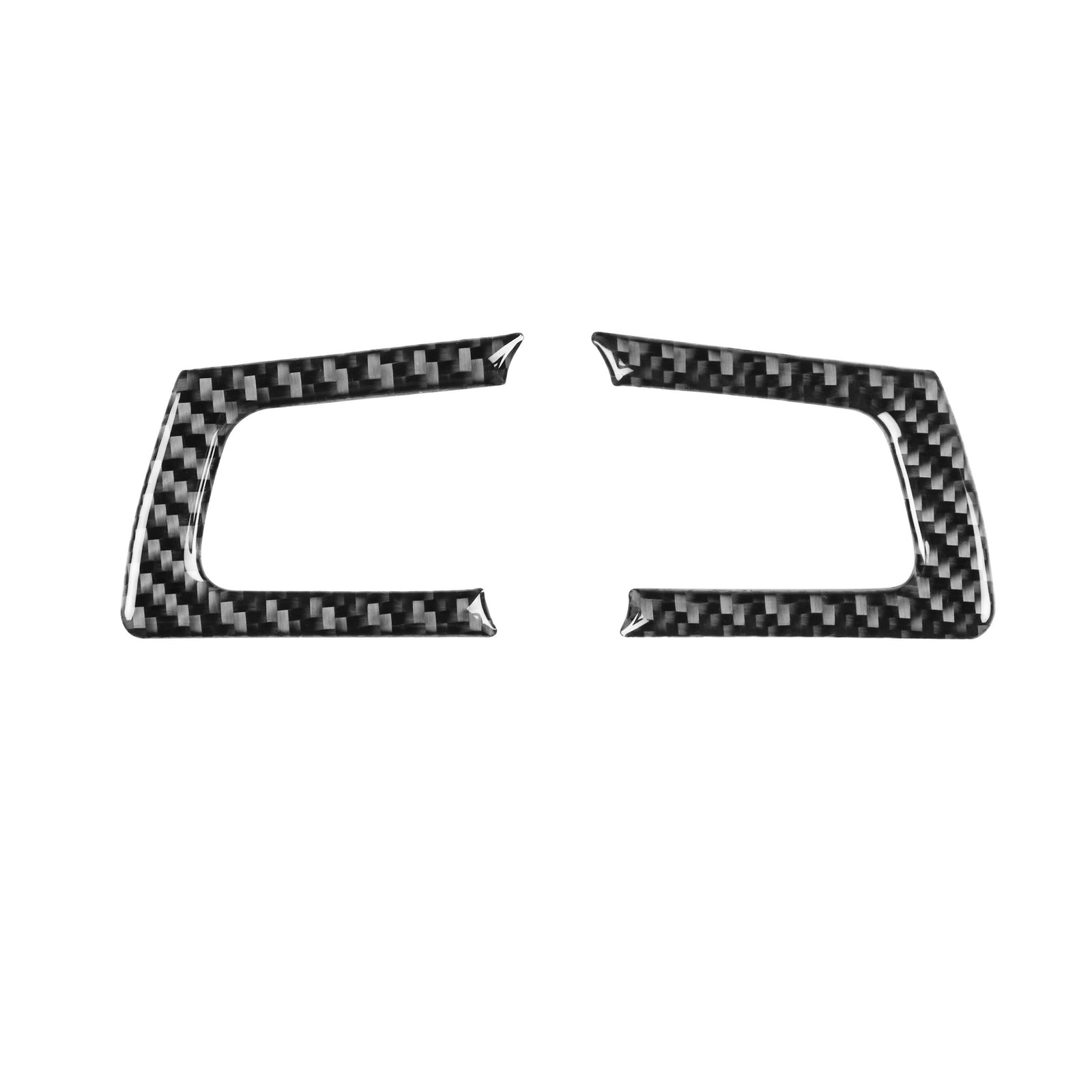 2x Carbon Fiber Steering Wheel Button Cover Trim for Mazda MX-5 Miata 2009-2015