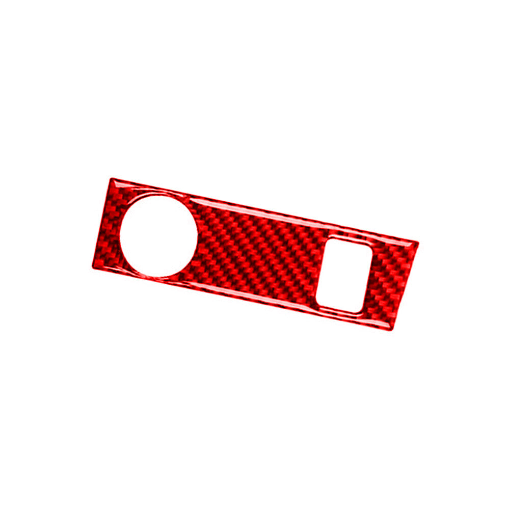 Red carbon fiber cigarette lighter trim for Volkswagen for Jetta sedan 2011-14