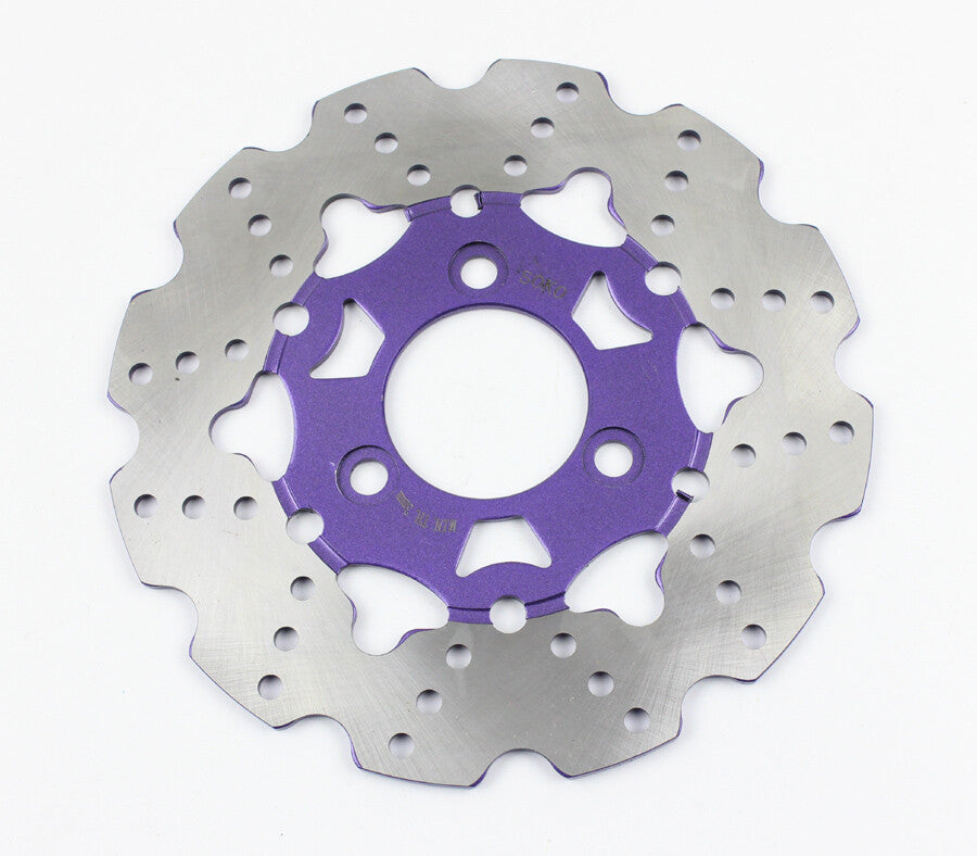 Purple 220MM Stainless Steel Disc Brake Rotor for Honda Ruckus 58MM 70MM Zoomer