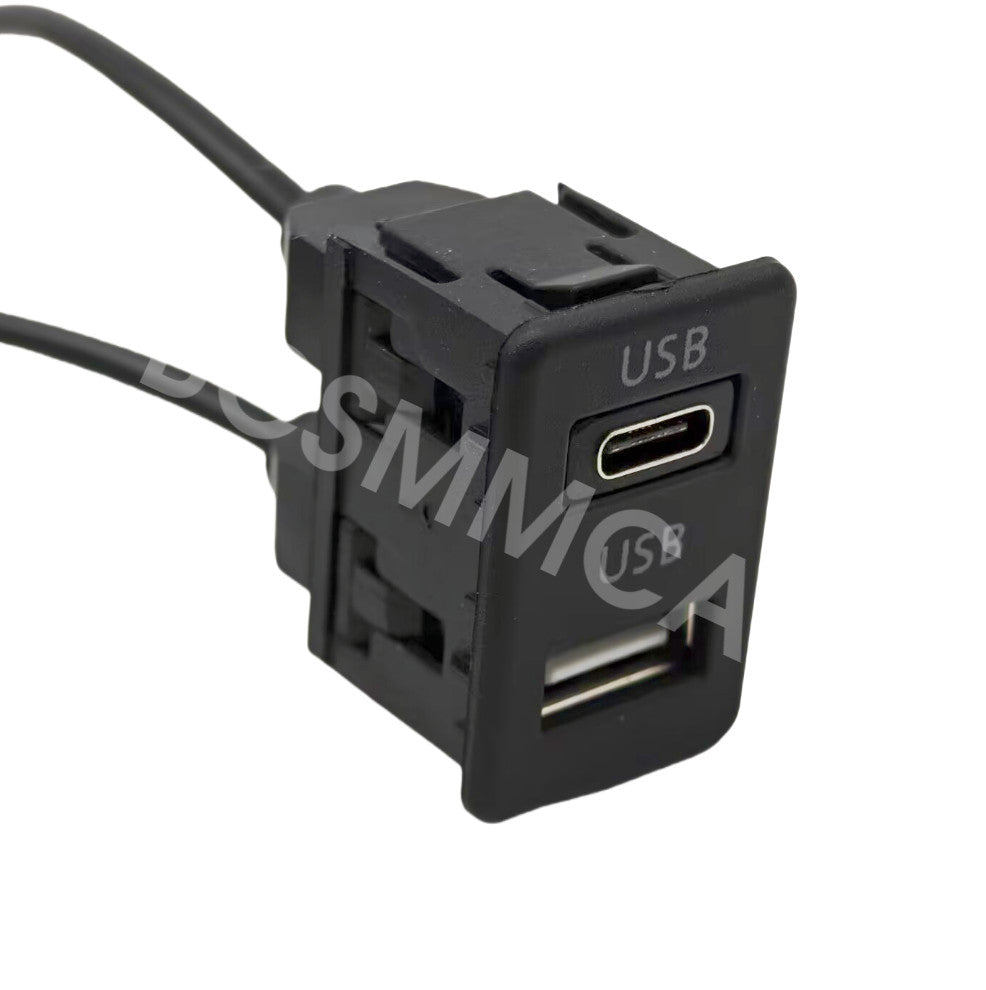 Dual USB Port Panel 4 Pin 6 Pin Plug Interface Extension For Android Navigation
