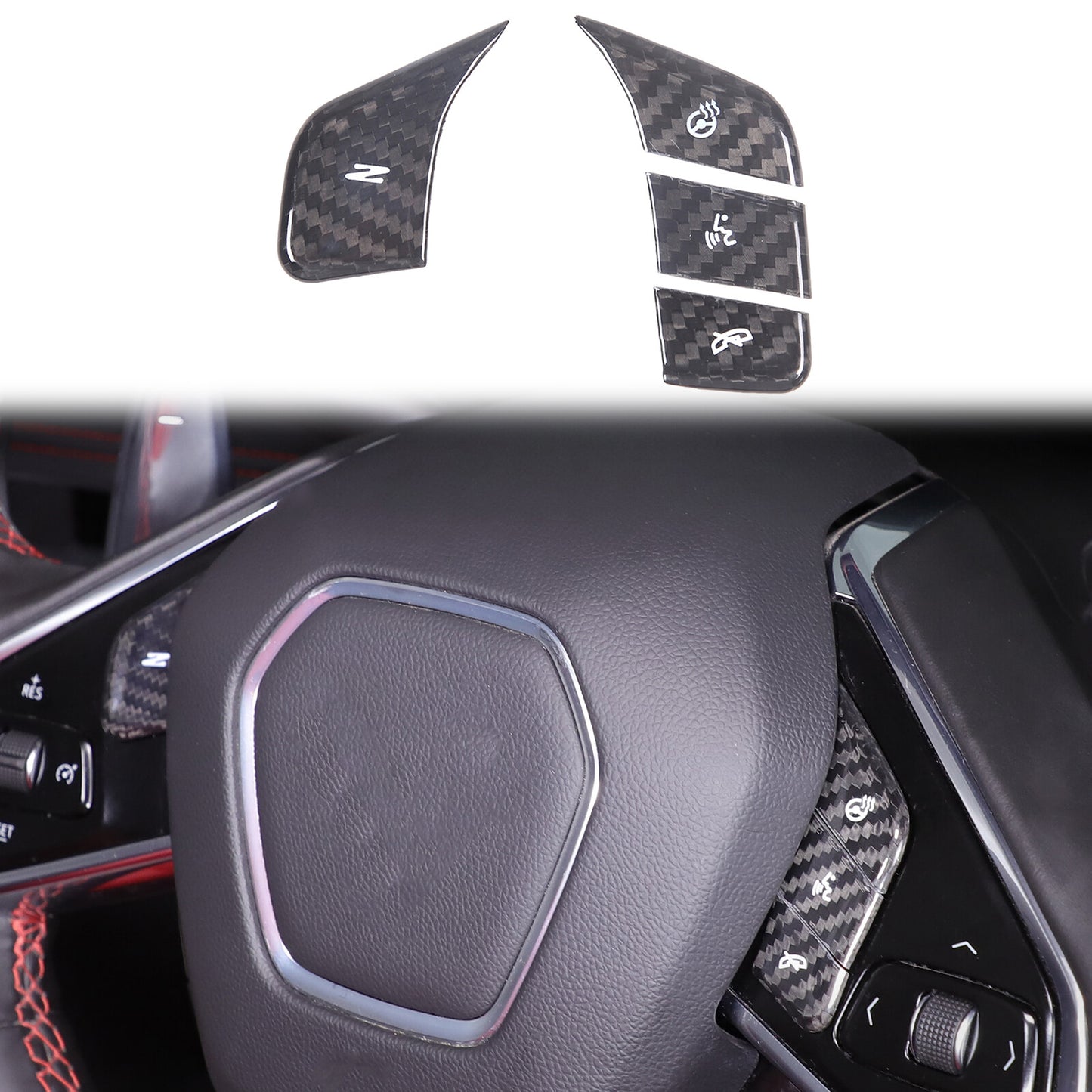 ABS smoked black taillight cover trim for Tesla Model 3/Y 2016-2022