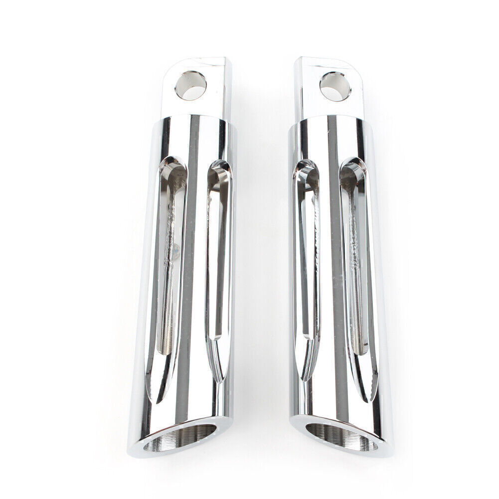 CNC Chrome Foot Pegs Footrest for Harley Touring Sportster Dyna Softail XL883N