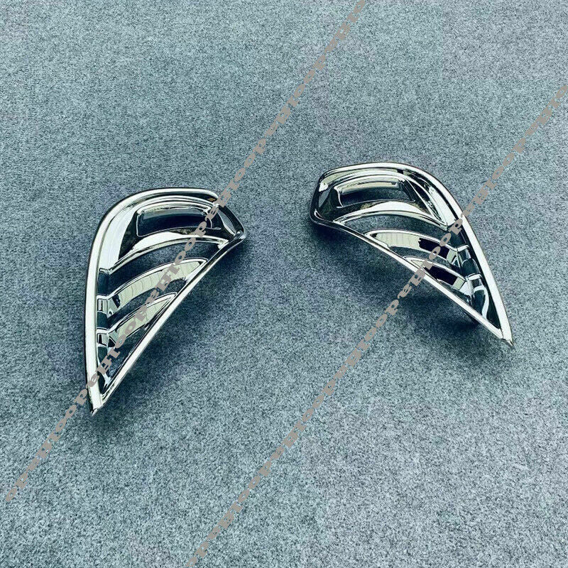 Chrome Front Bumper Fog Lamp Light Cover Trims for Toyota Highlander 2020-2023