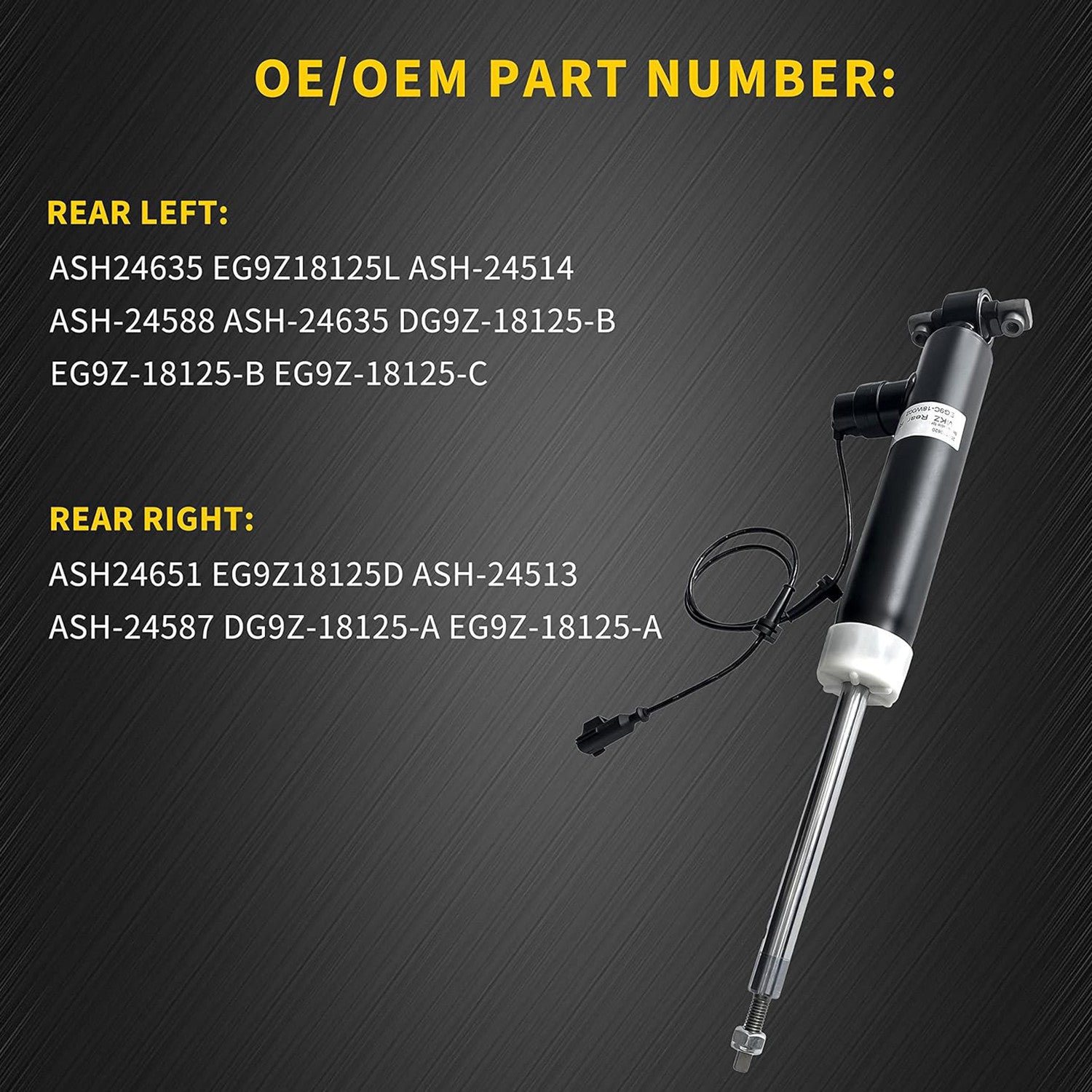 4 Fit for Chevrolet C7 for Corvette 2014 - 2019 front and rear shock absorber struts electric 