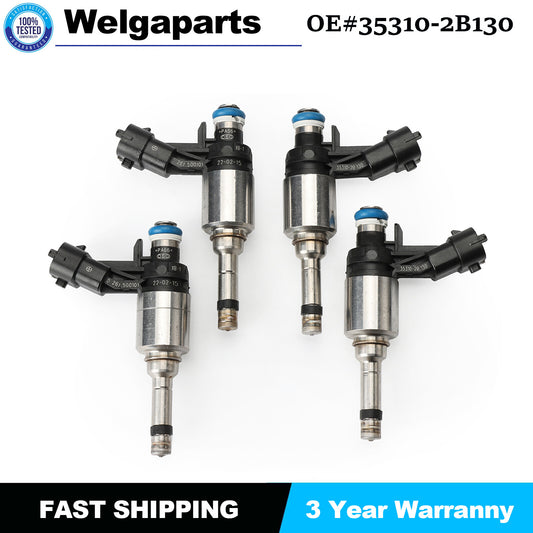 4PCS For 2012-2016 for Kia Soul 1.6L Fuel Injectors 35310-2B110 35310-2B130