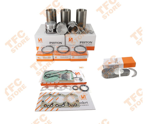 3AE1 Overhaul Rebuild Kit With Full Gasket Bearing Set for Isuzu Engine New??