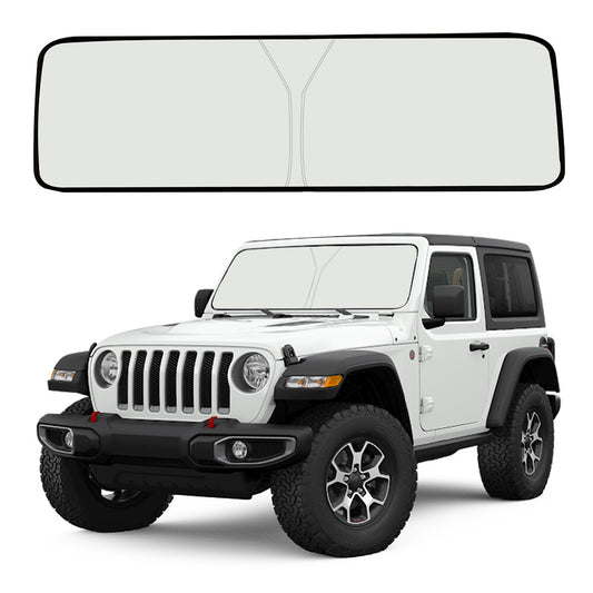 For 2018-2025 for Jeep for Wrangler JL/JLU Front Windshield Sun Shade Reflective Cover