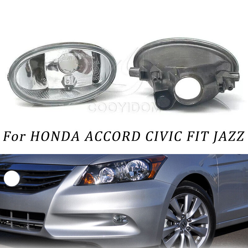 1 Pair Front Fog Lights FogLamp Assembly for HONDA ACCORD for CIVIC FIT JAZZ