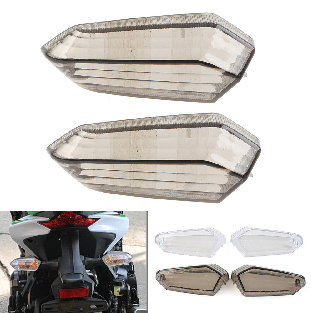 2pcs Motorcycle Rear Turn Signal Light Lens for KAWASAKI 300 650 1000