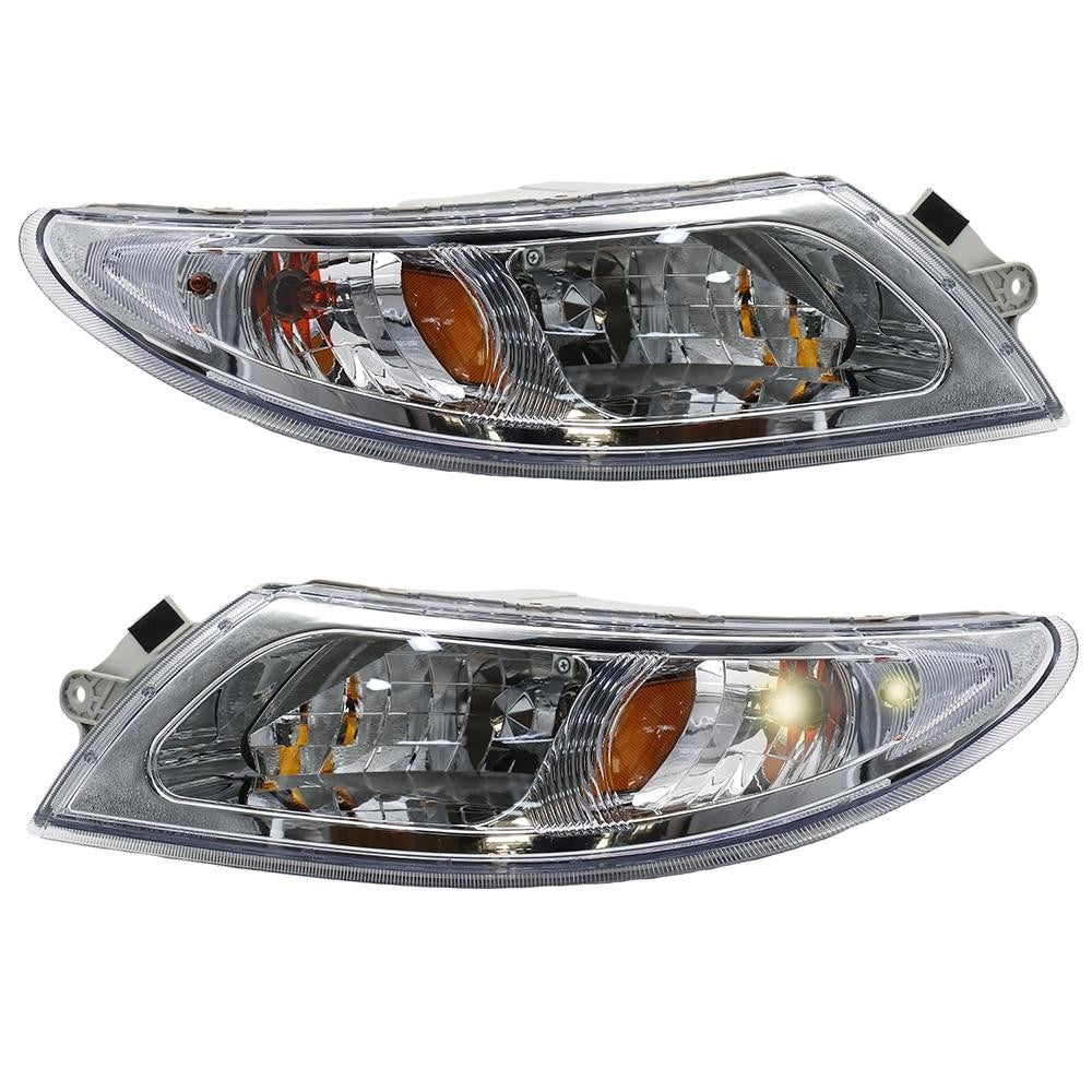 A Pair Headlight Assembly White for 2002-2018 Int'l Durastar 4200/4300/4400/4900