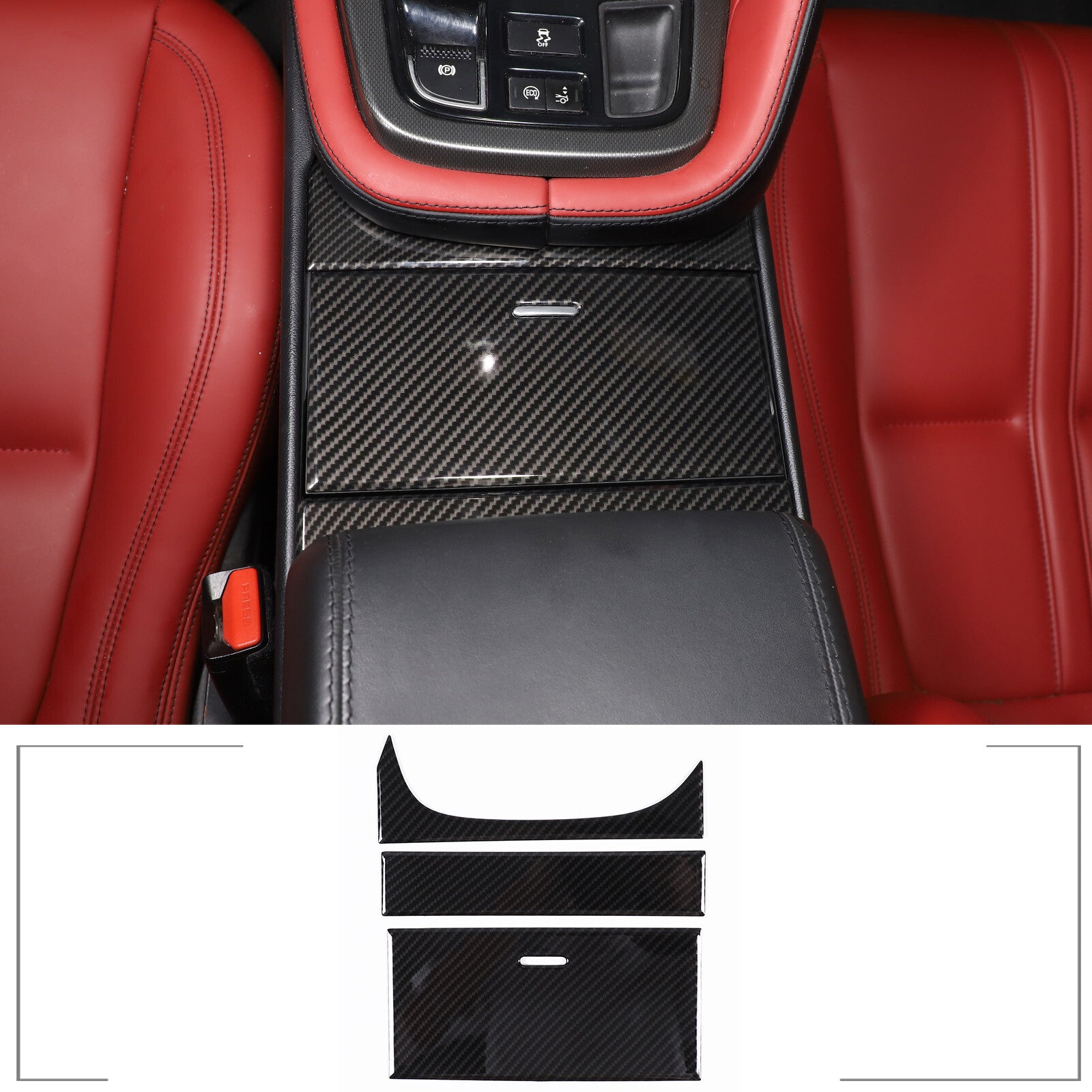 Lightweight silver alloy instrument bar trim for Corvette C7 2014-2019