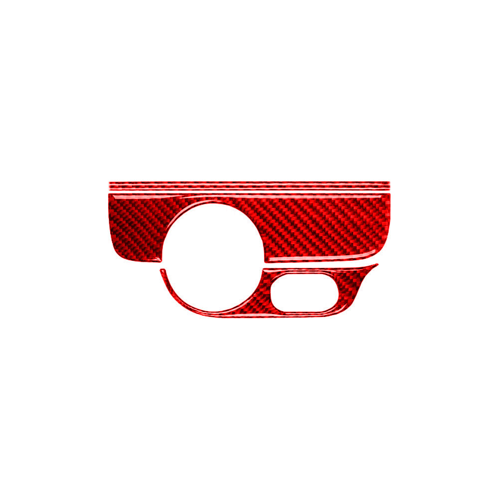 Red carbon fiber headlight console trim for Volkswagen for Jetta 2011-2014